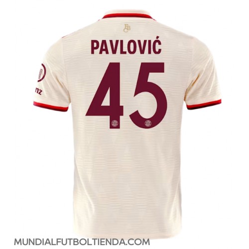 Camiseta Bayern Munich Aleksandar Pavlovic #45 Tercera Equipación Replica 2024-25 mangas cortas